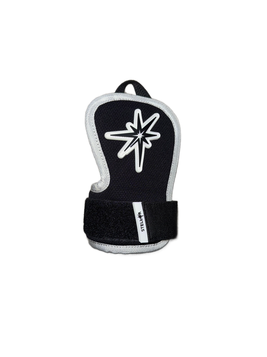Stellar Hand Guard featuring a protective shell, adjustable strap, and ergonomic design for hitters.