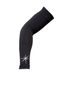 Black graduated compression arm sleeve.