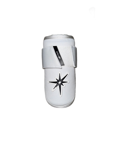 Stellar Elbow Guard with adjustable strap and thermoplastic shell for optimal arm protection.