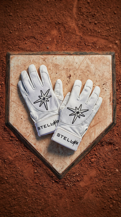 White Batting Gloves