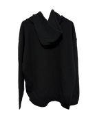 Stellar Hoodie hanging. Black color.