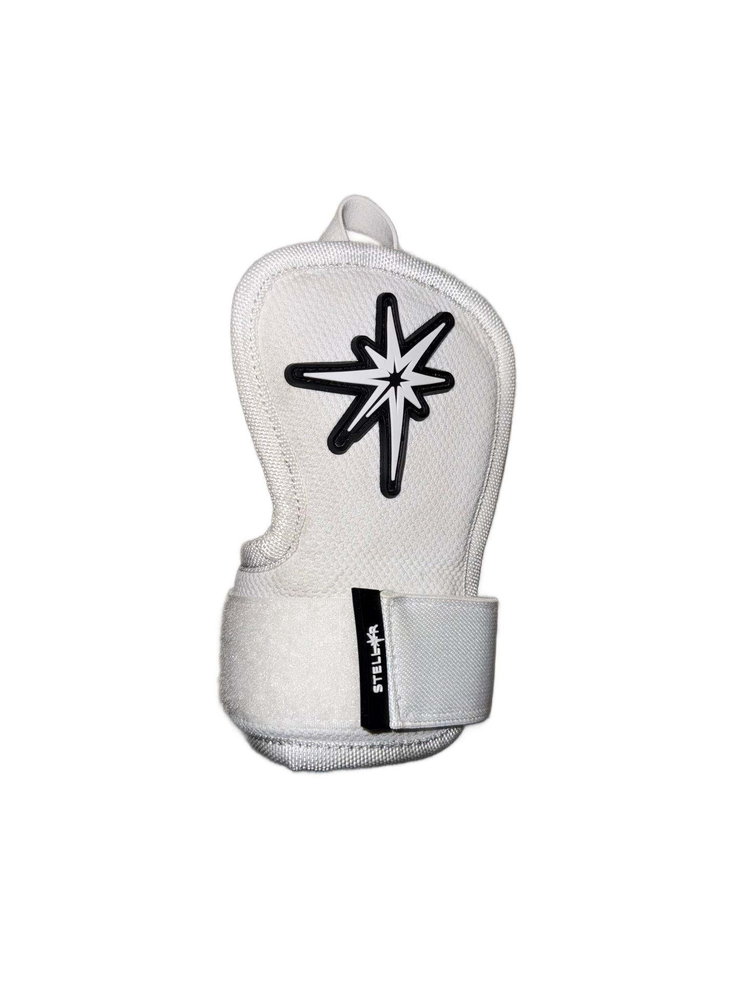 Stellar Hand Guard featuring a protective shell, adjustable strap, and ergonomic design for hitters.