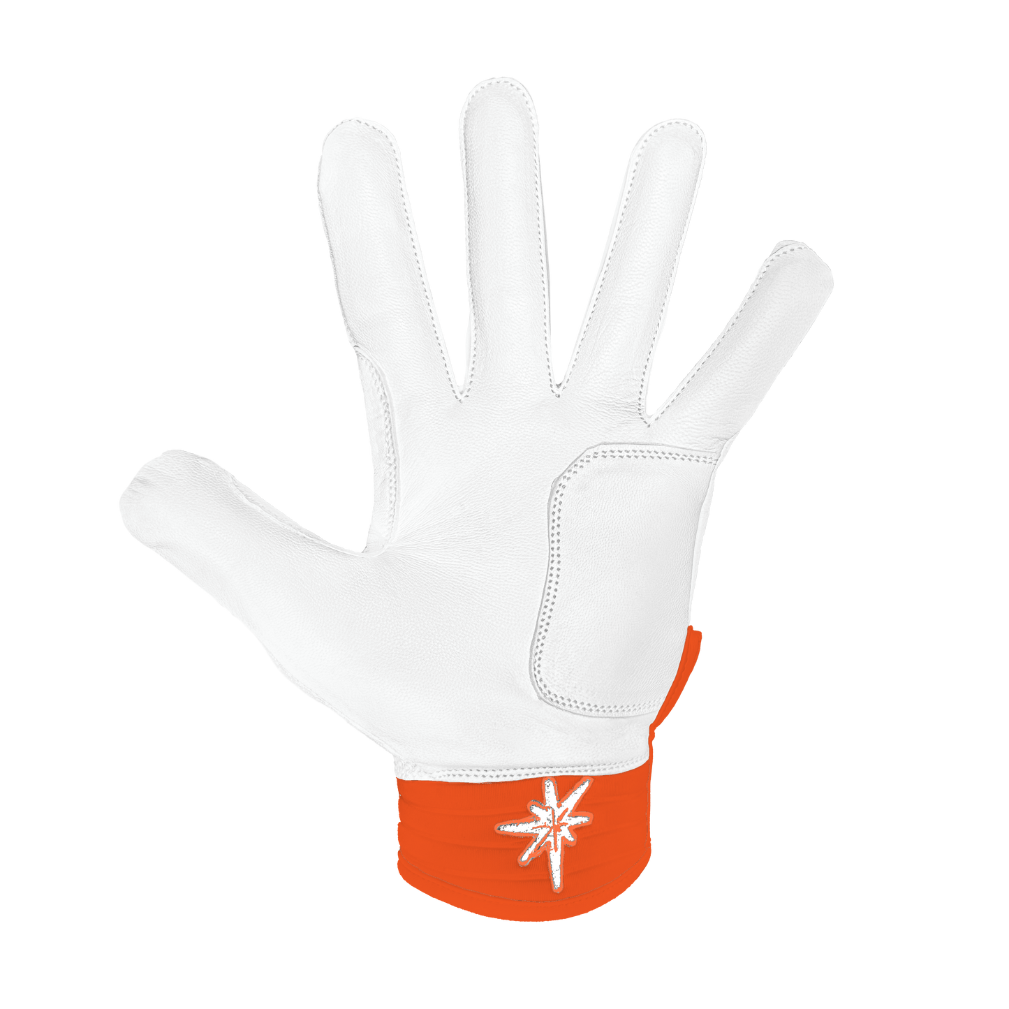White/Orange Batting Gloves