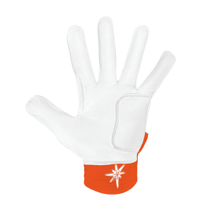 White/Orange Batting Gloves