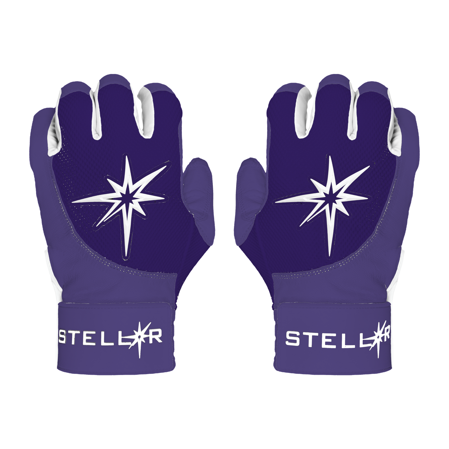 Purple Batting Gloves