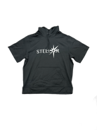 Black Stellar Short Sleeve Hoodie.