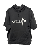 Black Stellar Short Sleeve Hoodie.