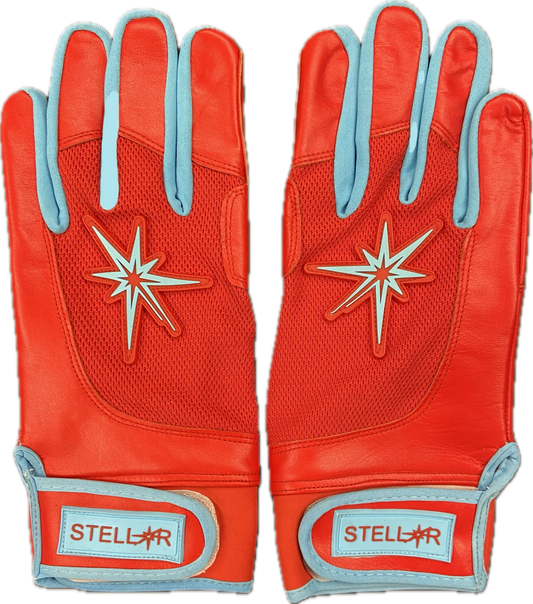 PROTOTYPE Red Batting Gloves