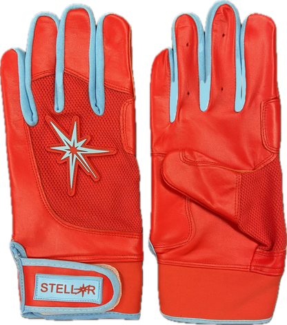 PROTOTYPE Red Batting Gloves