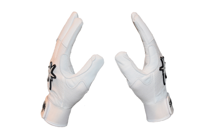 ALL WHITE Batting Gloves